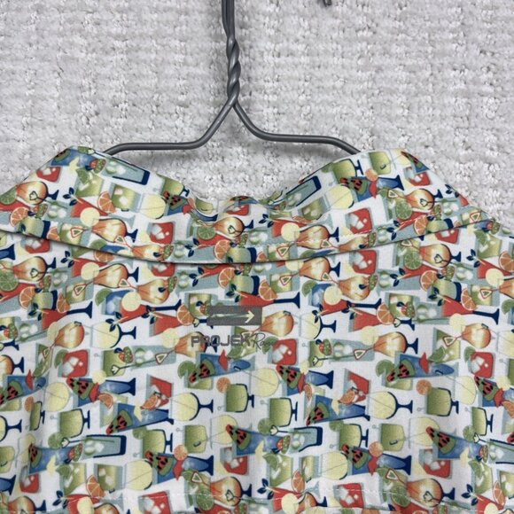 Projek Raw Shirt Mens XL Cocktails Drink AOP Summer Party Light Breathable - Picture 11 of 12